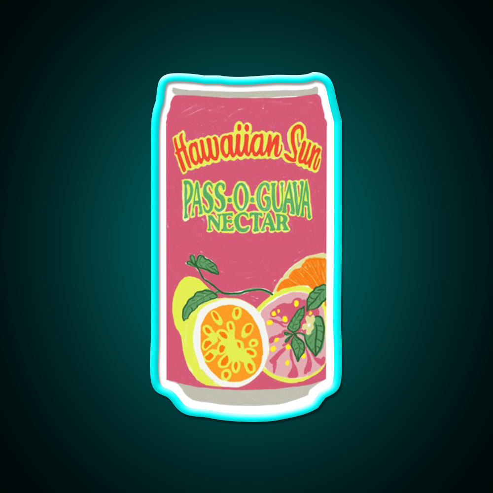 Pog Snack Food Led Neon Sign Rgb Color - Size and dimension reference