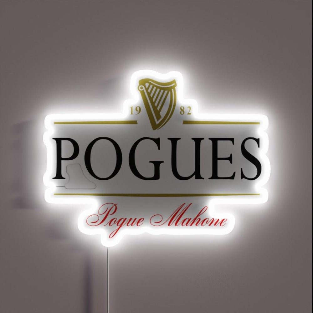 Pogues 1982 Pogue Mahone 2 Rgb Led Neon Sign - Shineneon