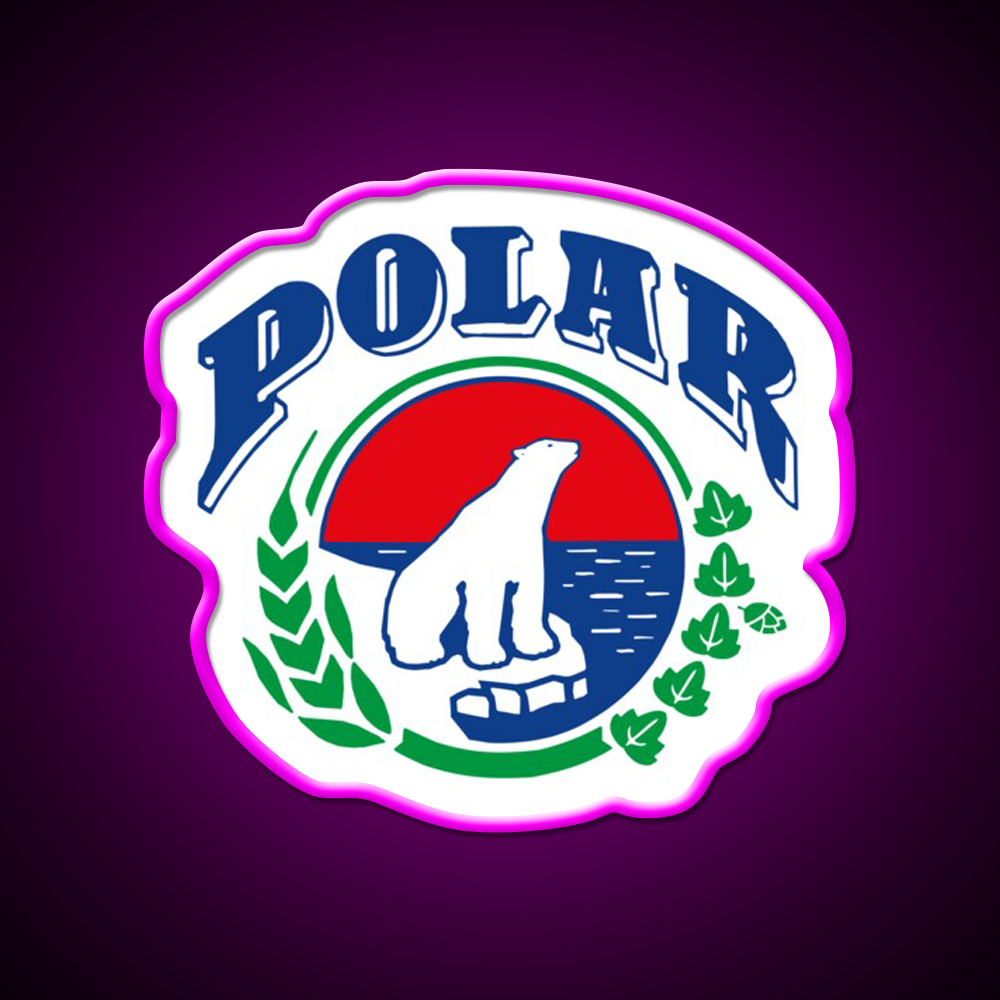Polar Companies Beer Bar Decor Led Neon Sign Rgb Color - Neon sign mounted on wall in room