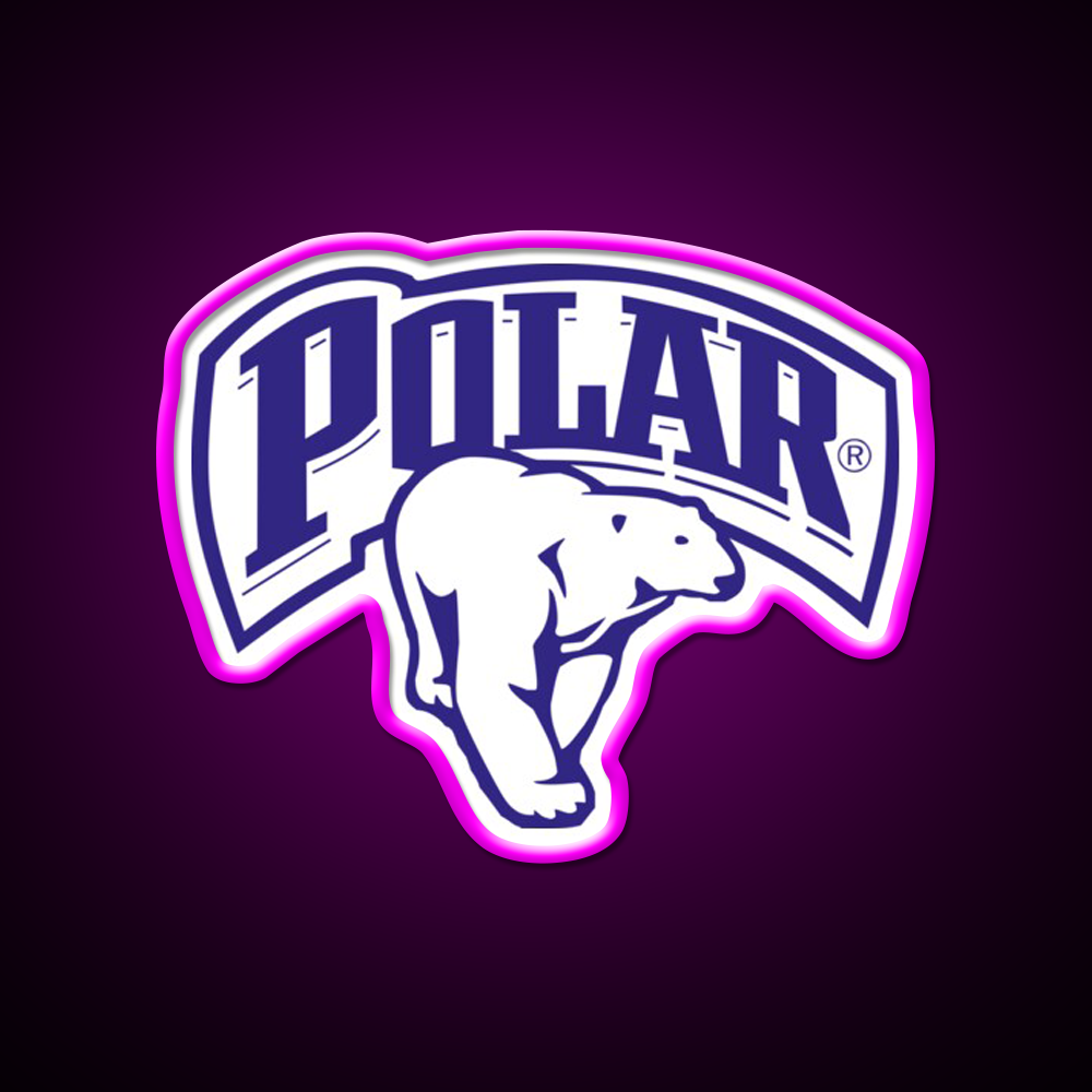 Polar Companies Beer Bar Decor Led Neon Sign Wall Art Rgb Color - Neon sign mounted on wall in room