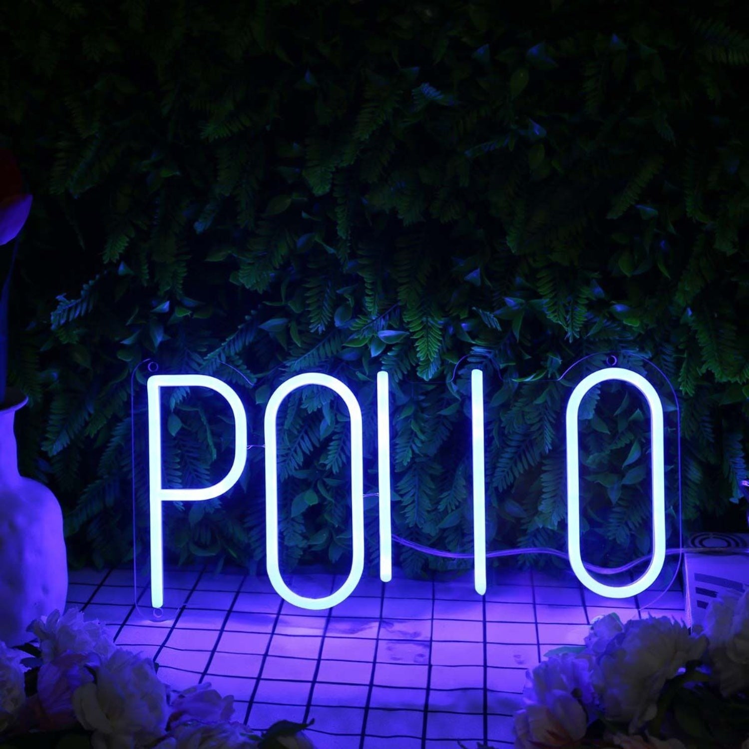 Pollo Blue Led Neon Sign - Shineneon