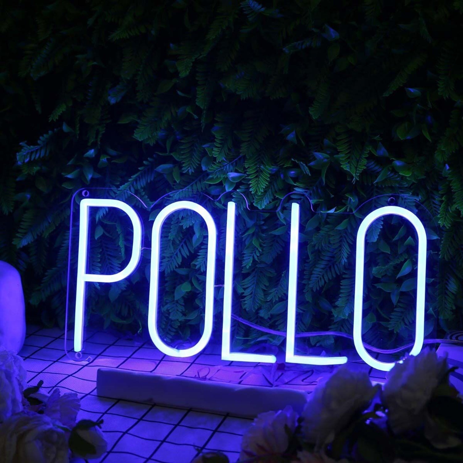 Pollo Blue Led Neon Sign - Shineneon
