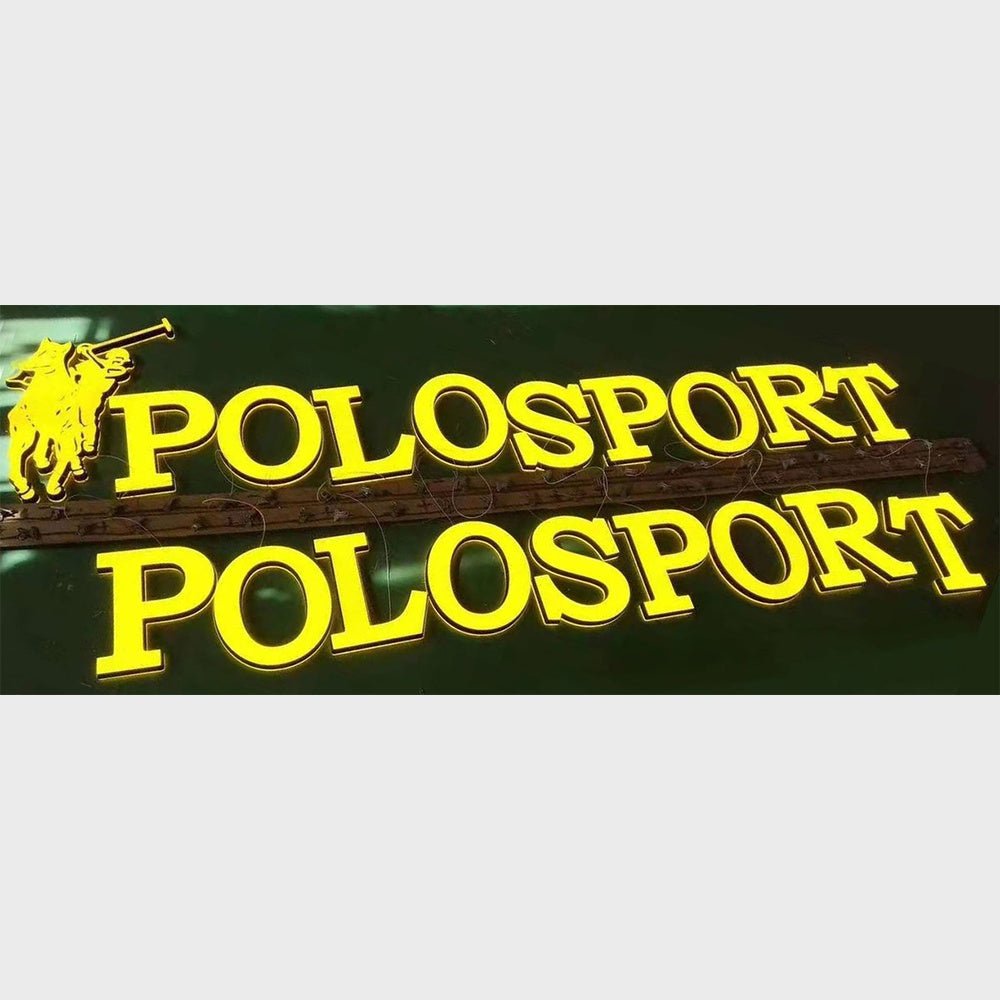 Polo Sport 3D Frontlit Channel Letters Led Light Sign - Shineneon