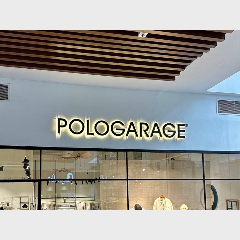 Pologarage 3D Backlit Channel Letters Led Light Sign - Shineneon