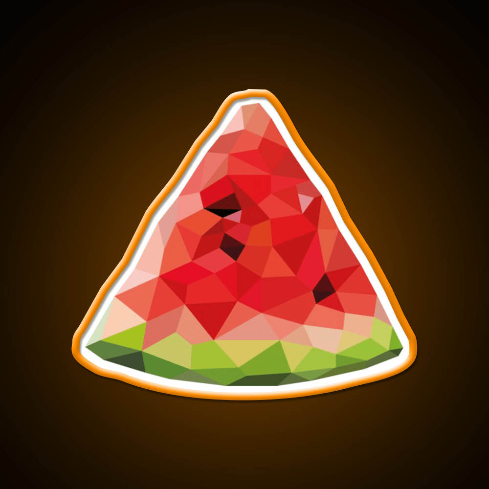 Poly Watermelon Snack Food Led Neon Sign Rgb Color - Shineneon