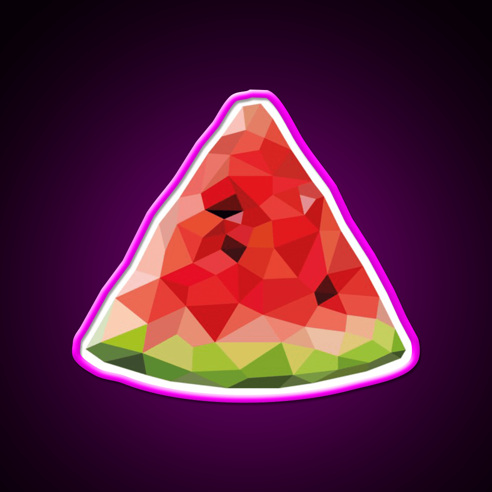 Poly Watermelon Snack Food Led Neon Sign Rgb Color - Shineneon