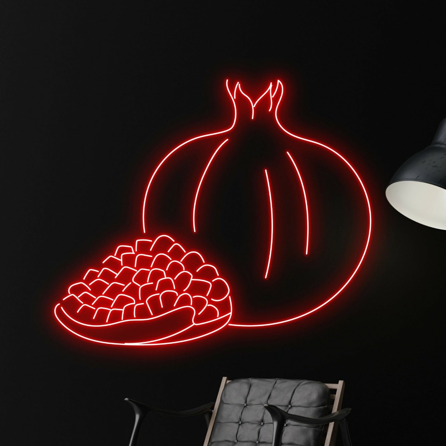 Pomegranates Led Neon Sign Fruit Restaurant Decor | Shineneon
