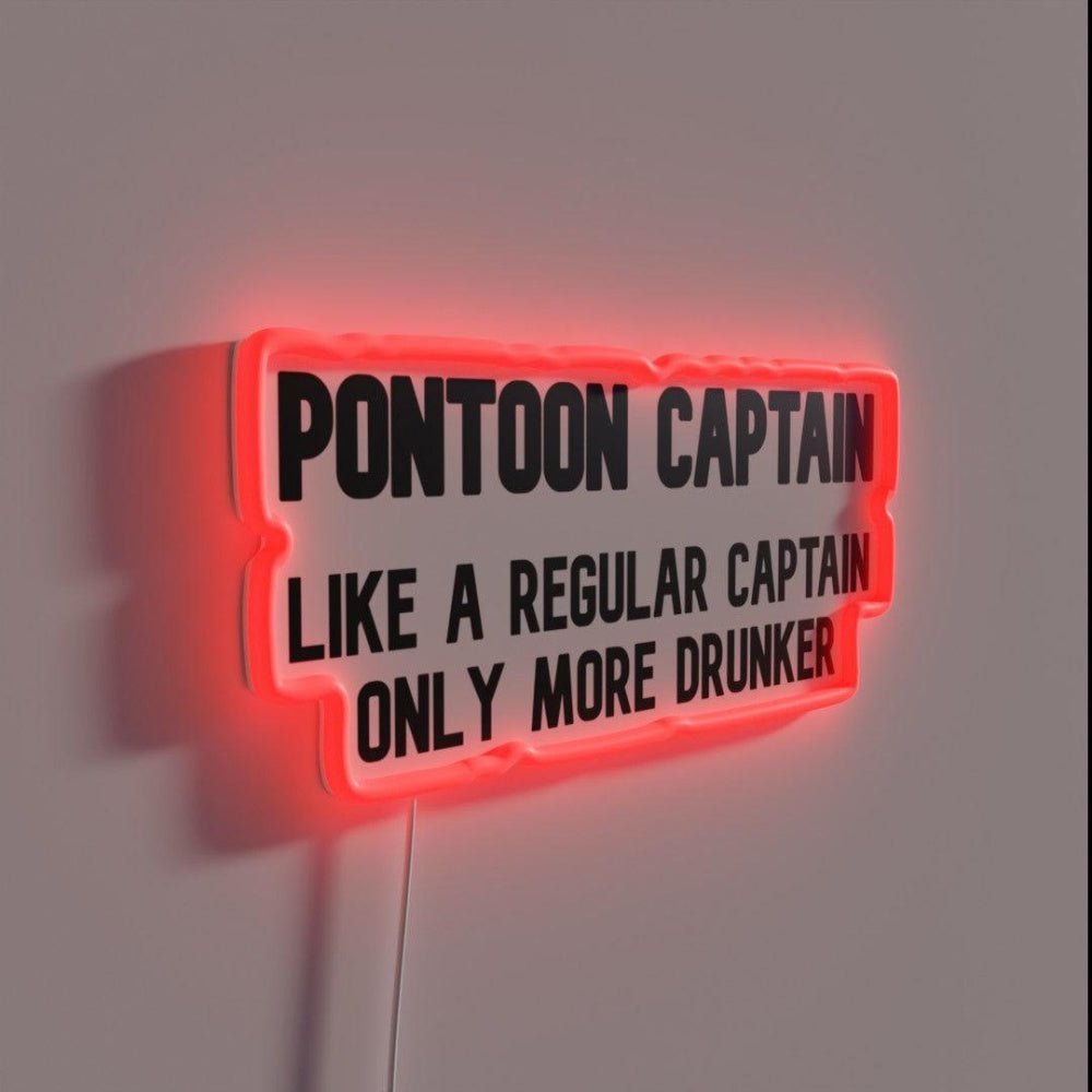 Pontoon Captain Rgb Led Neon Sign - Shineneon
