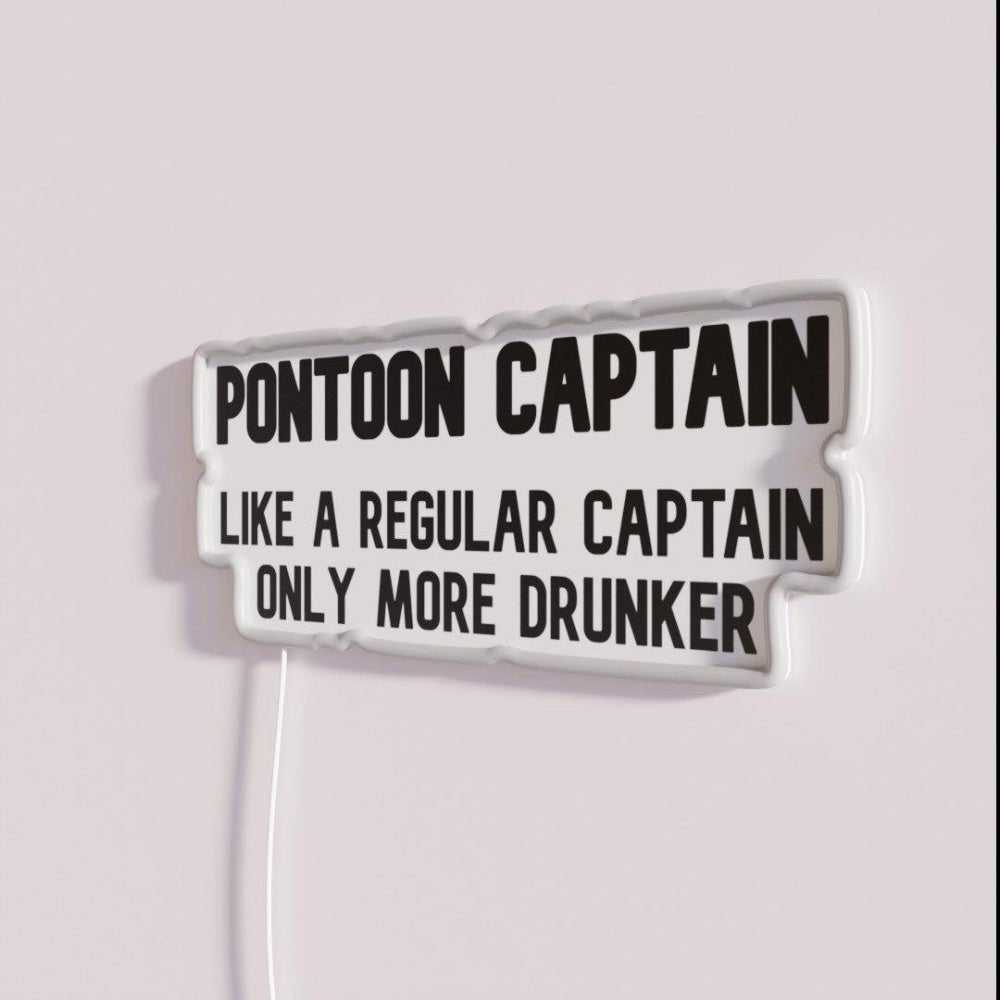 Pontoon Captain Rgb Led Neon Sign - Shineneon