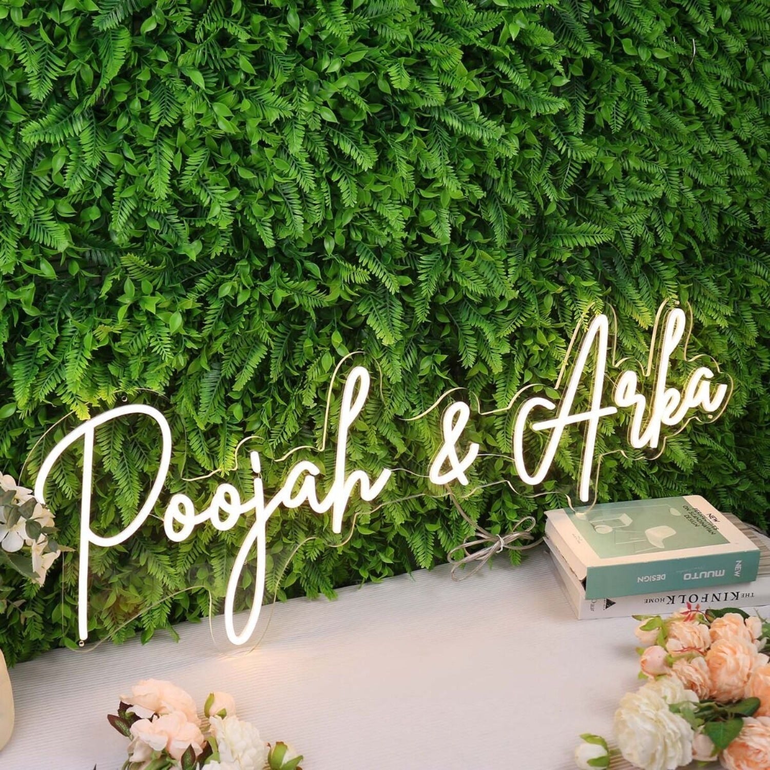 Poojah And Arka Yellow Led Neon Sign - Shineneon
