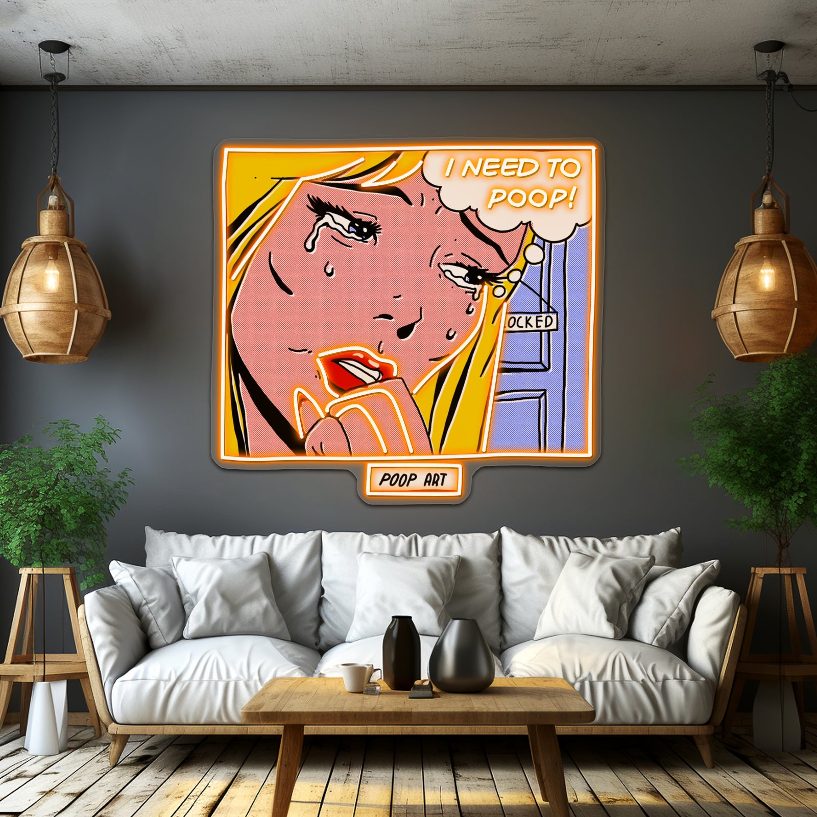 Poop Art Pop Artwork Led Neon Signs Custom | Shineneon