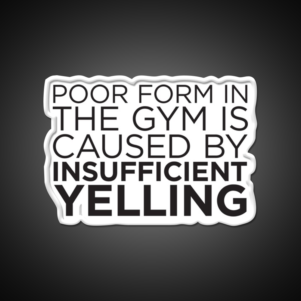 Poor Form Gym Fitness Led Neon Sign Rgb Color