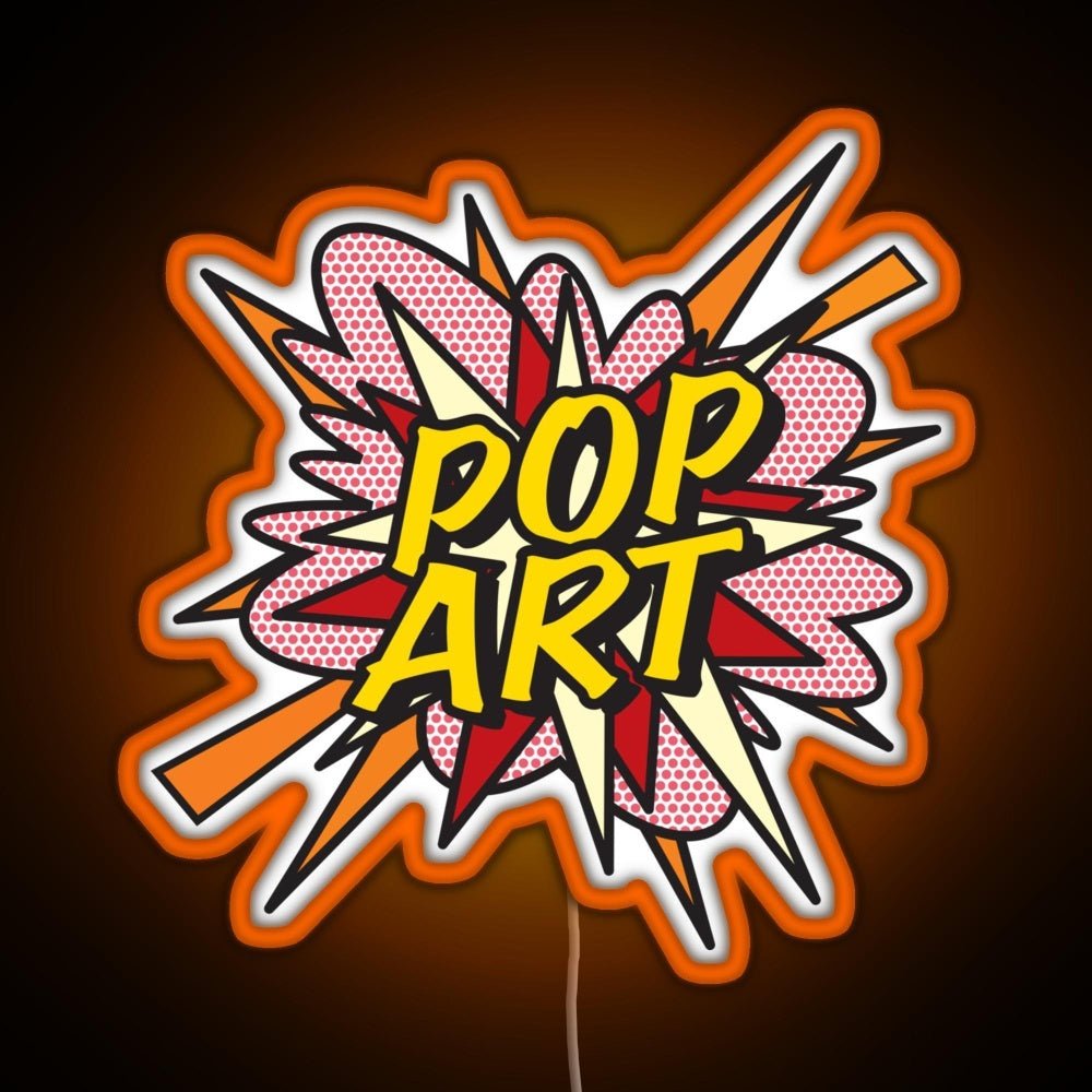 Pop Art Comic Book Flash Modern Art Pop Culture Rgb Neon Sign - Shineneon