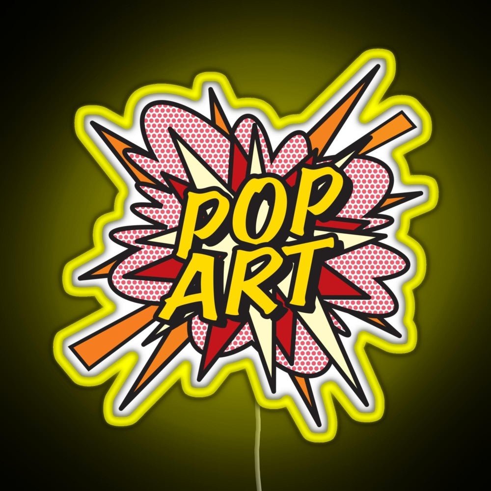 Pop Art Comic Book Flash Modern Art Pop Culture Rgb Neon Sign - Shineneon
