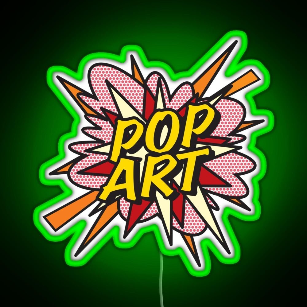 Pop Art Comic Book Flash Modern Art Pop Culture Rgb Neon Sign - Shineneon