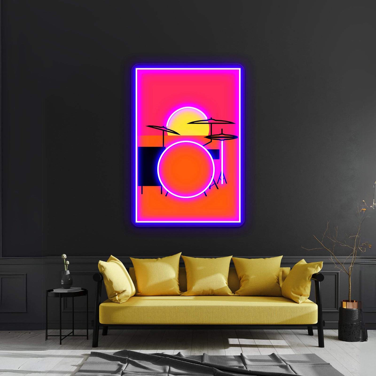 Pop Art Drums Endless Artwork Led Neon Signs Custom | Shineneon