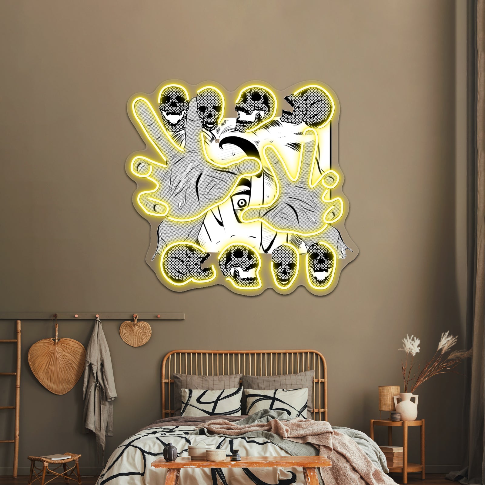 Pop Art Skull Artwork Led Neon Signs Custom | Shineneon