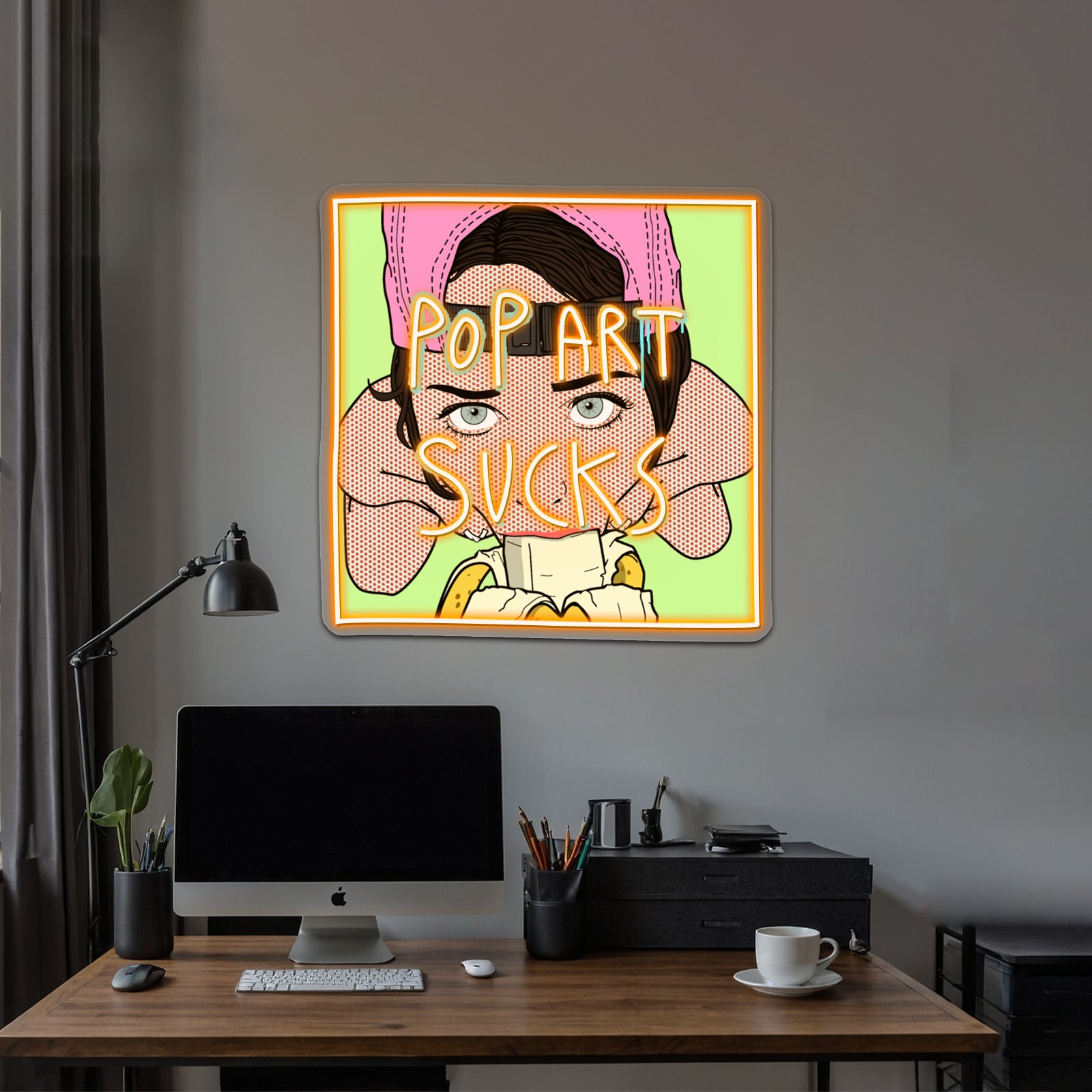 Pop Art Sucks Artwork Led Neon Signs Custom | Shineneon
