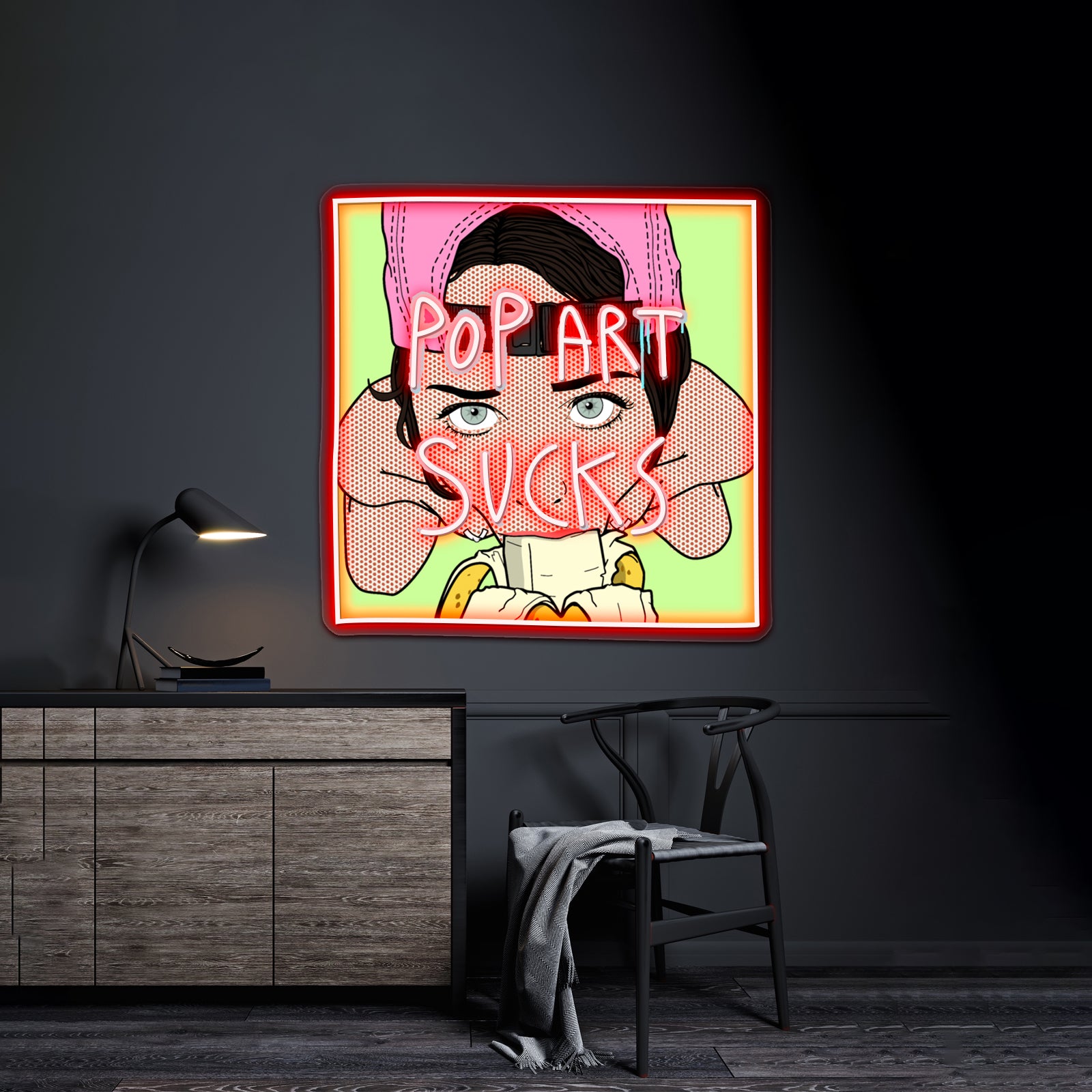 Pop Art Sucks Artwork Led Neon Signs Custom | Shineneon