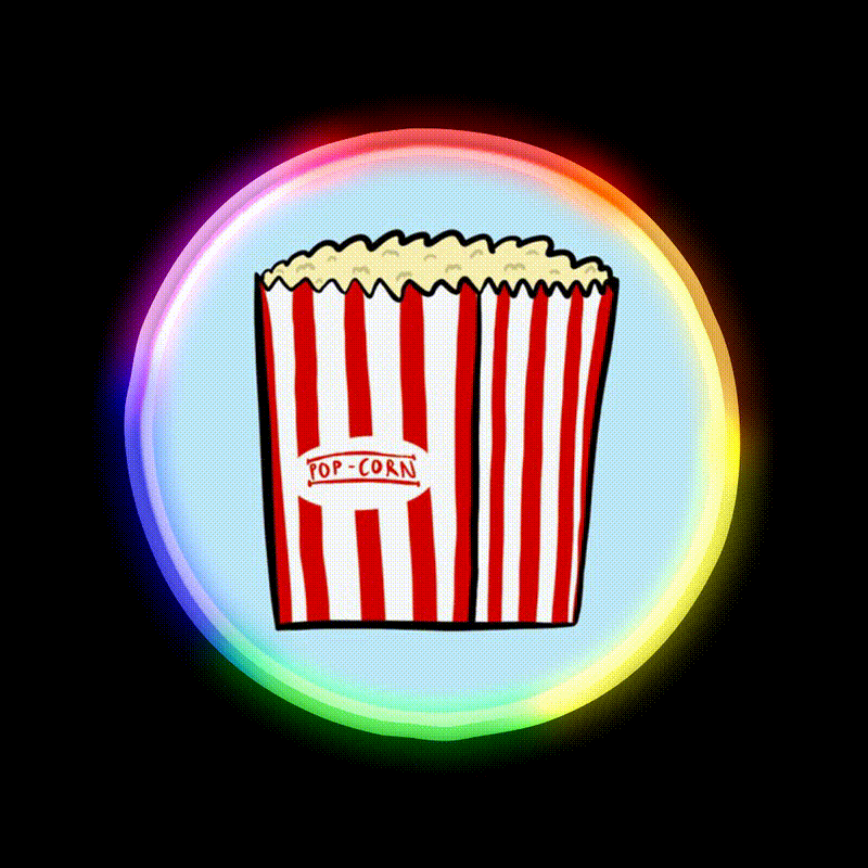 Pop Corn Snack Food Led Neon Sign For Snack Room Rgb Color - LED neon sign close-up detail