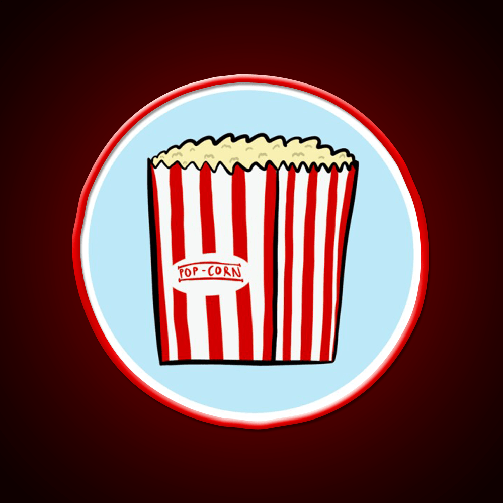 Pop Corn Snack Food Led Neon Sign For Snack Room Rgb Color - Shineneon