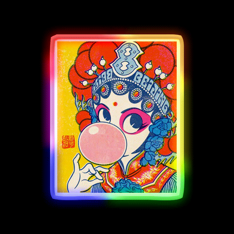 Pop Opera Led Neon Sign Chinese Food Rgb Color