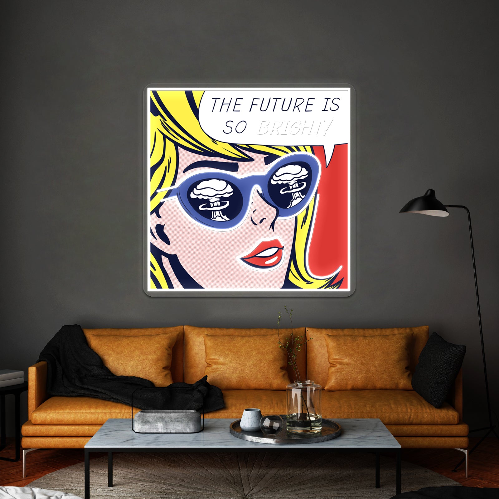 Pop Optimistic Girl Artwork Led Neon Signs Custom | Shineneon