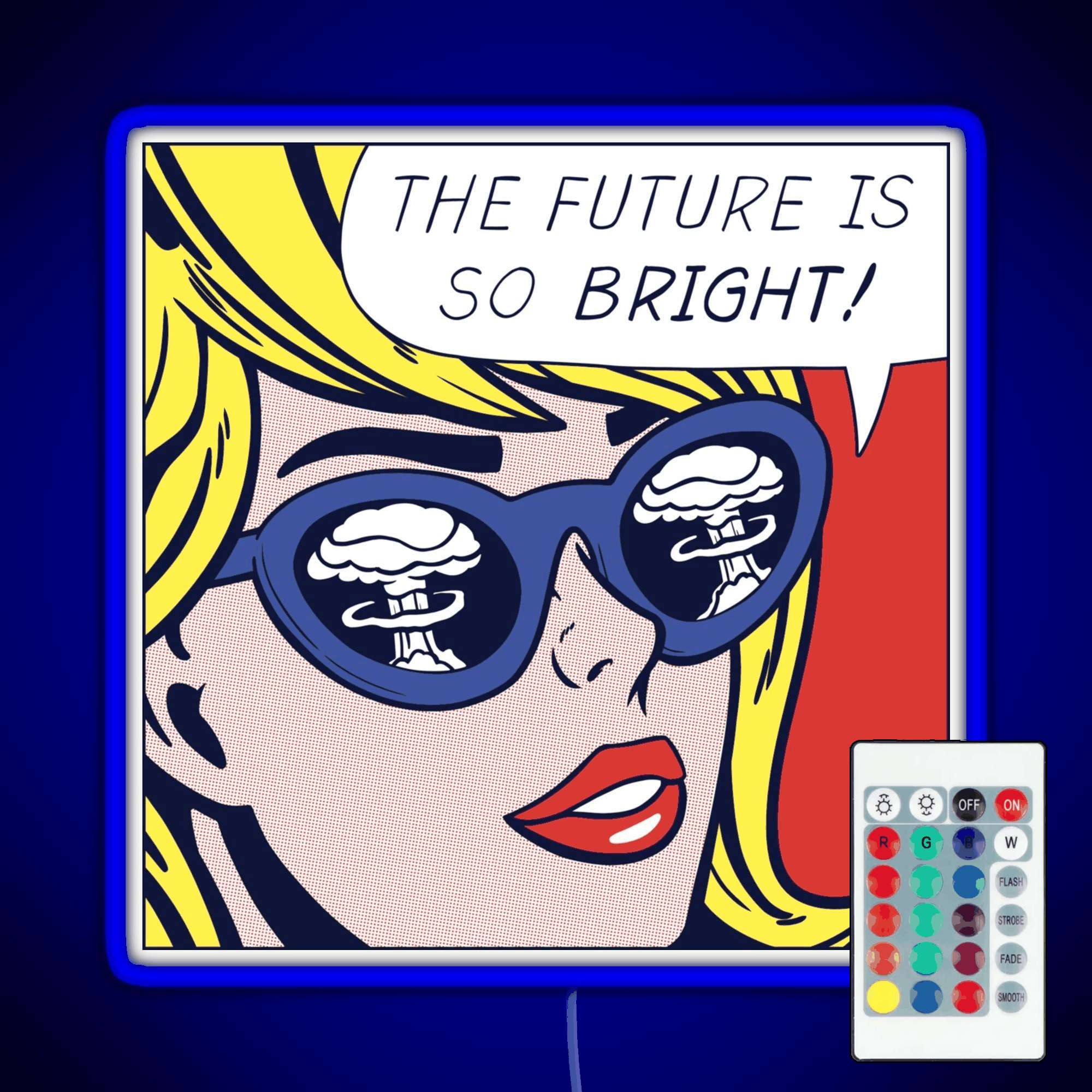 Pop Optimistic Girl Rgb Led Neon Sign Pop Wall Art