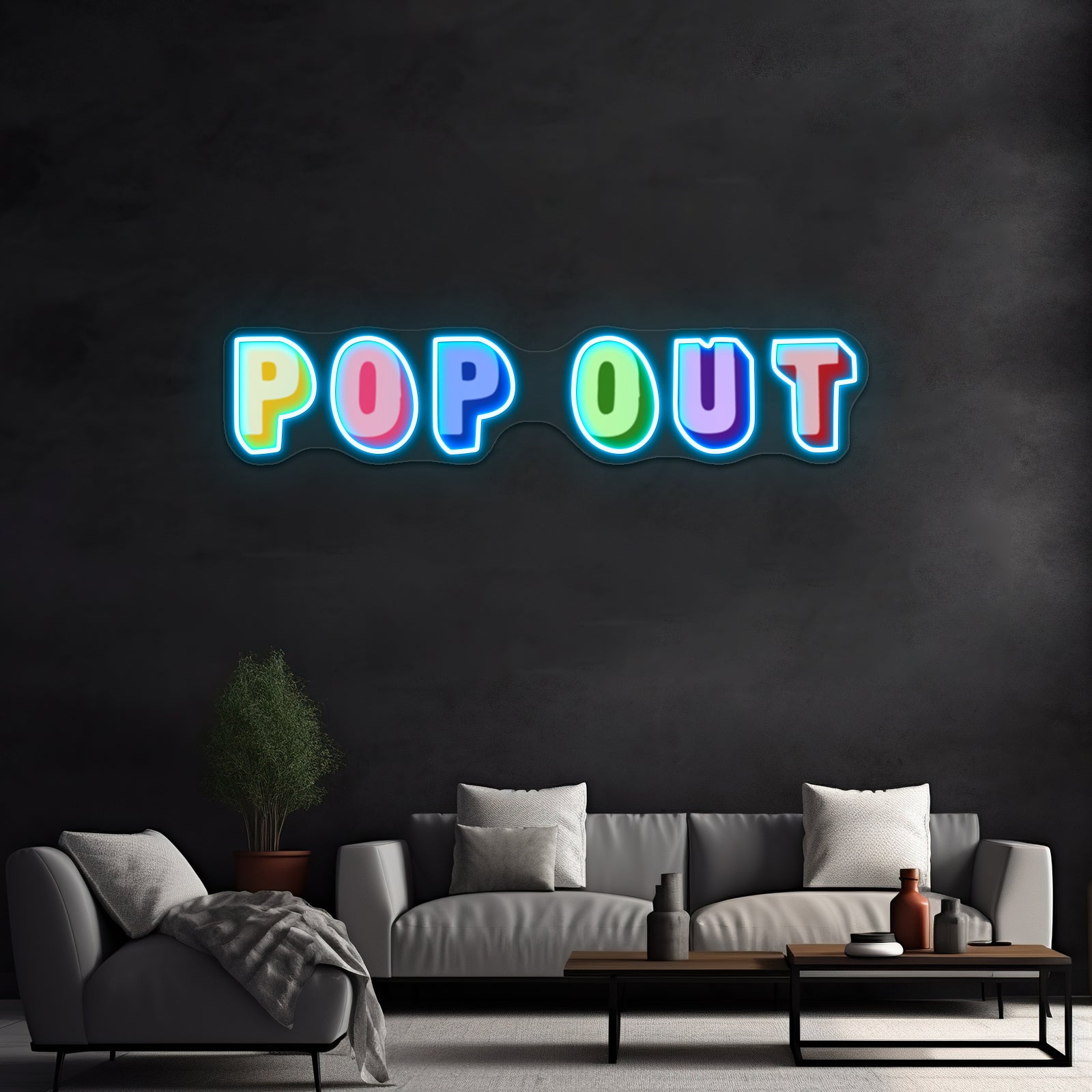 Pop Out Hip Hop Artwork Led Neon Signs Custom | Shineneon