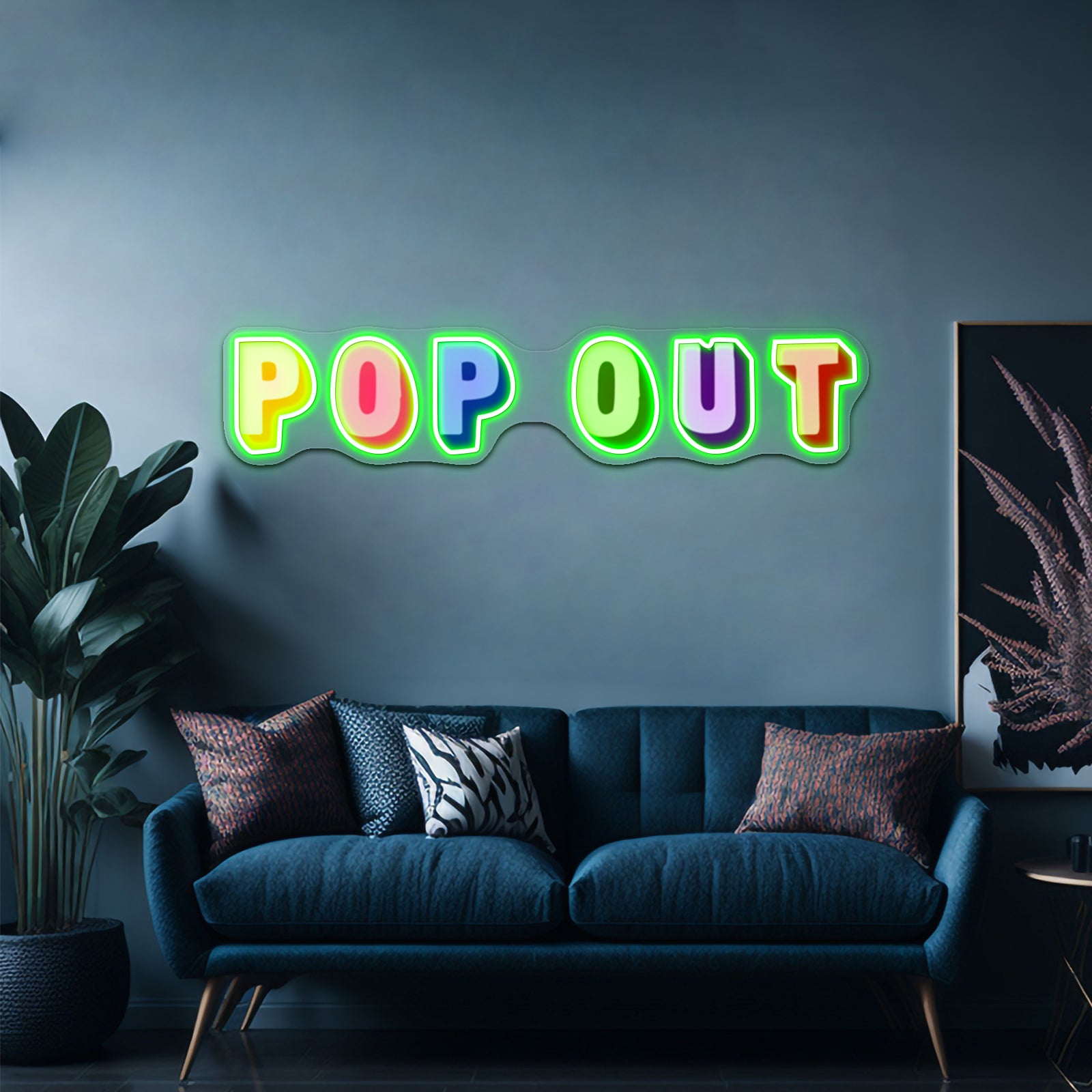 Pop Out Hip Hop Artwork Led Neon Signs Custom | Shineneon