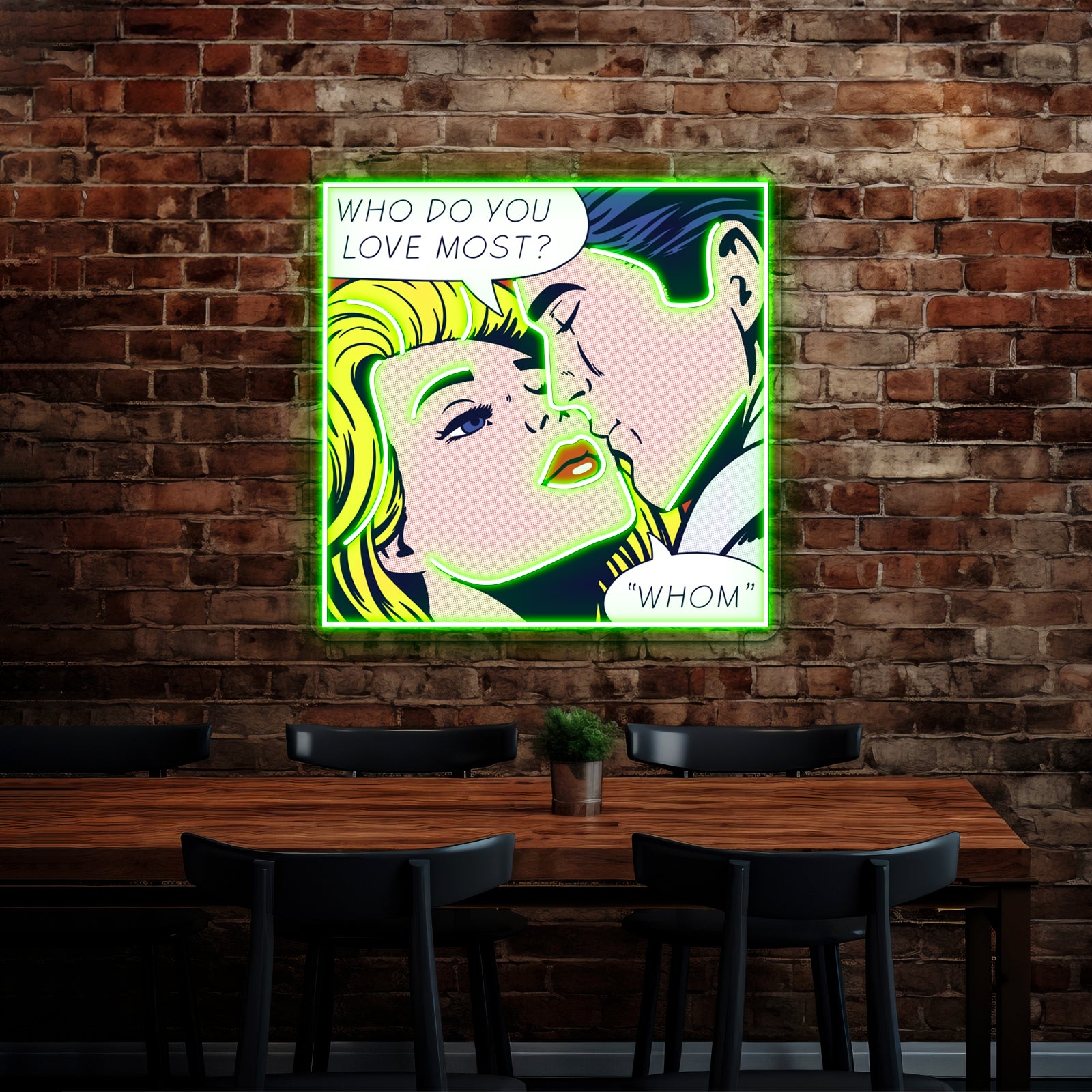 Pop She Loves Grammar Artwork Led Neon Signs Custom | Shineneon