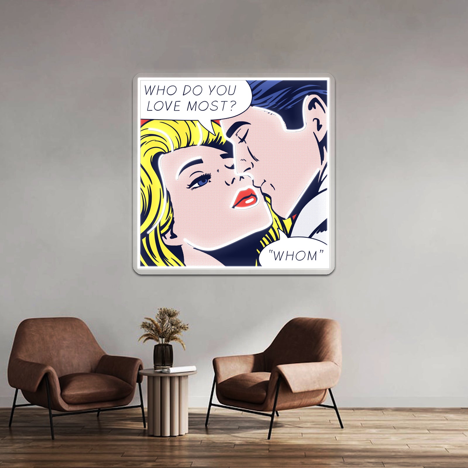 Pop She Loves Grammar Artwork Led Neon Signs Custom | Shineneon