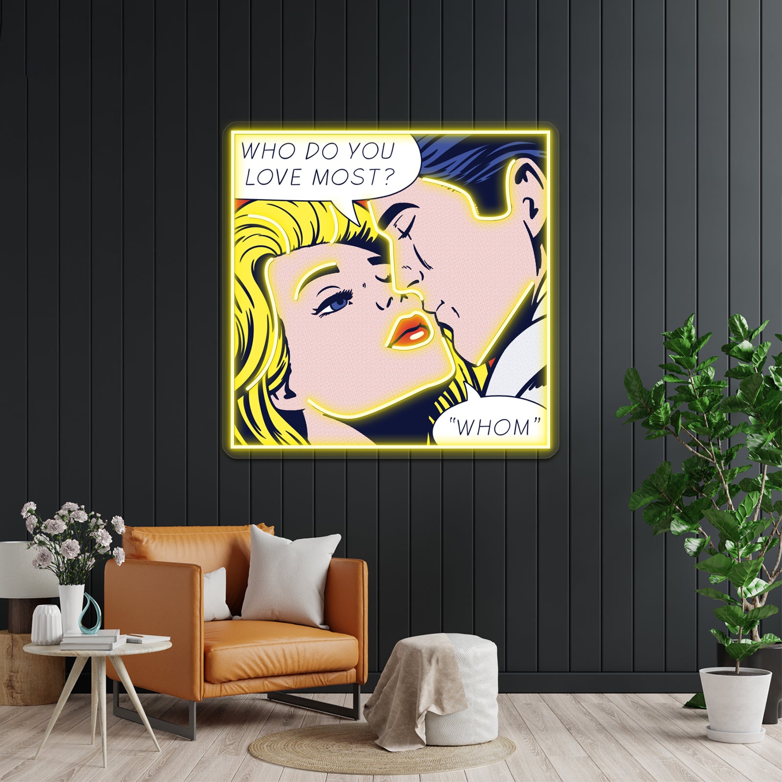 Pop She Loves Grammar Artwork Led Neon Signs Custom | Shineneon