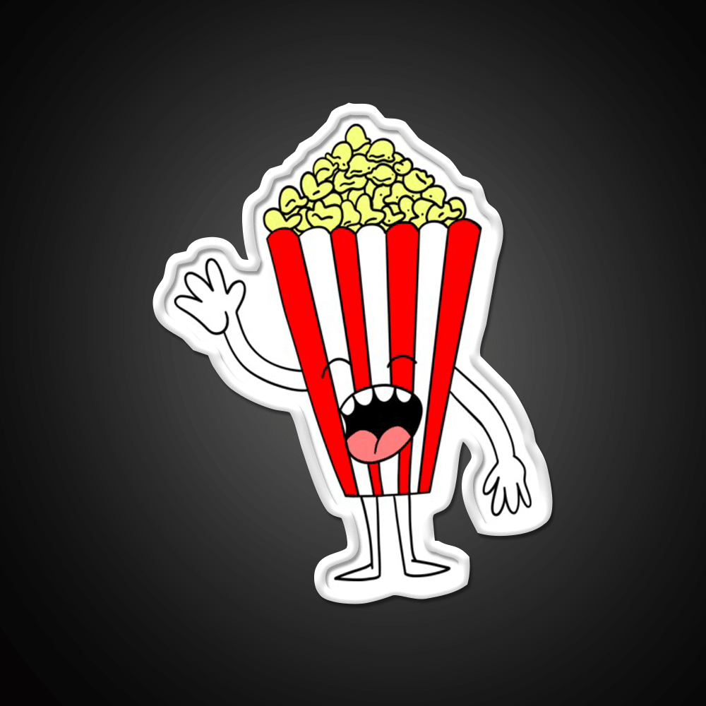 Pop Star Happy Popcorn Snack Food Led Neon Sign Rgb Color - Shineneon
