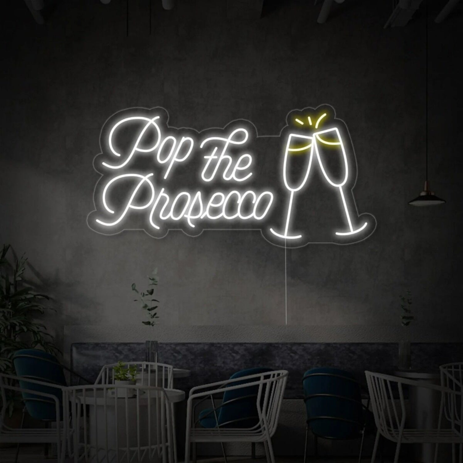 Pop The Prosecco Cheers Neon Sign | Shineneon