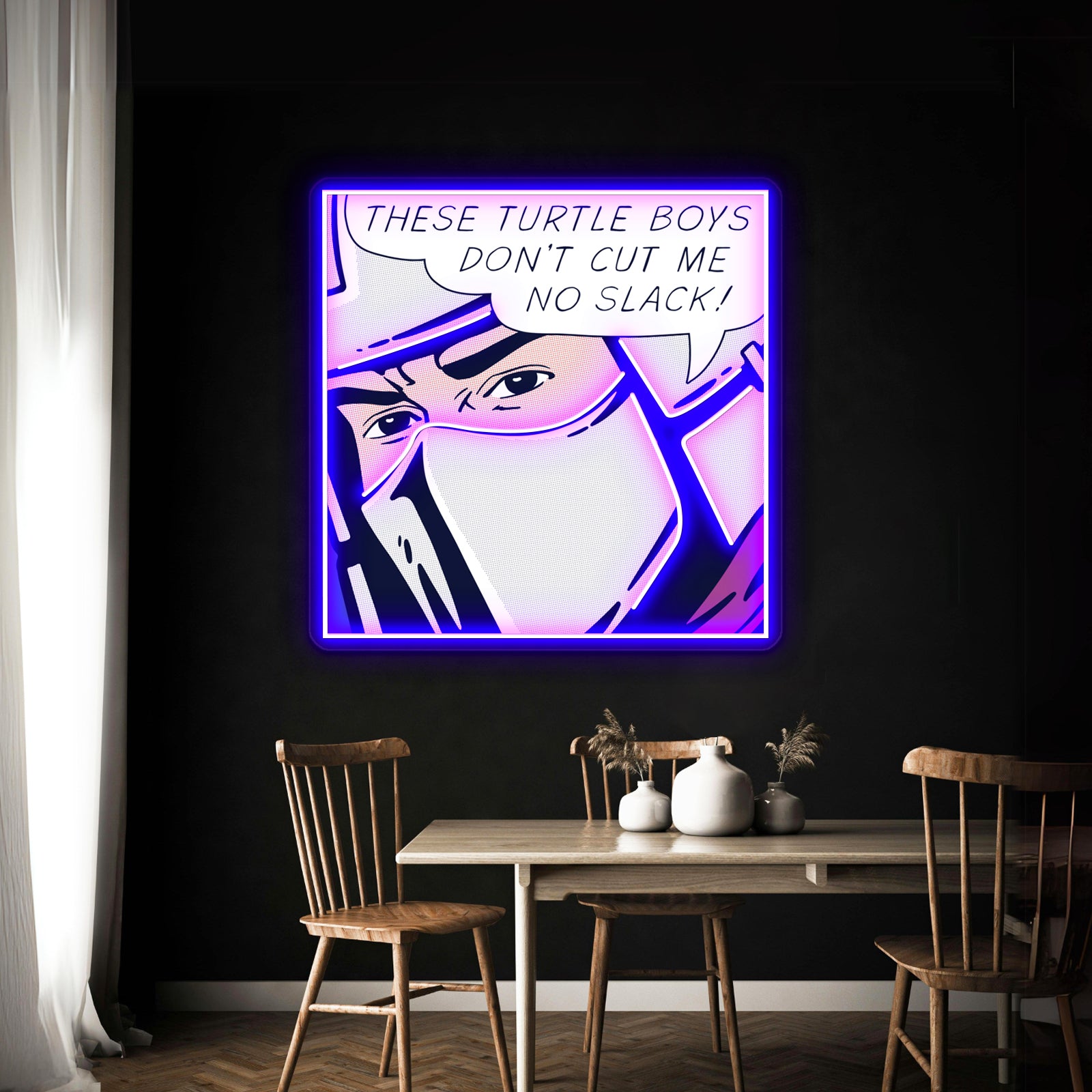 Pop Turtlehatingman Artwork Led Neon Signs Custom | Shineneon
