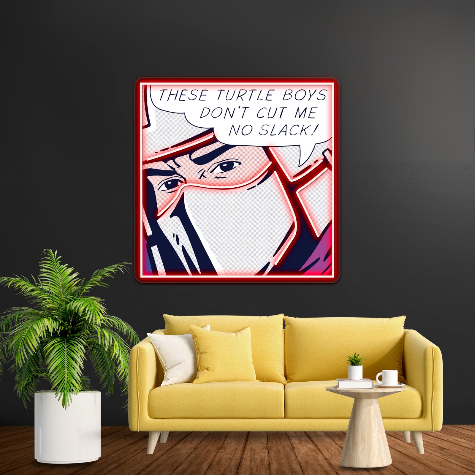 Pop Turtlehatingman Artwork Led Neon Signs Custom | Shineneon