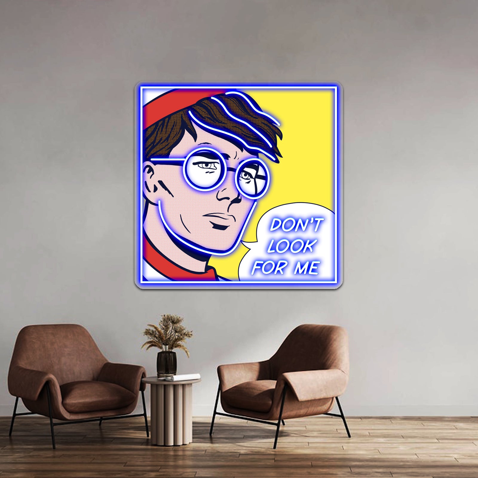 Pop W Artwork Led Signs For Bedroom | Shineneon