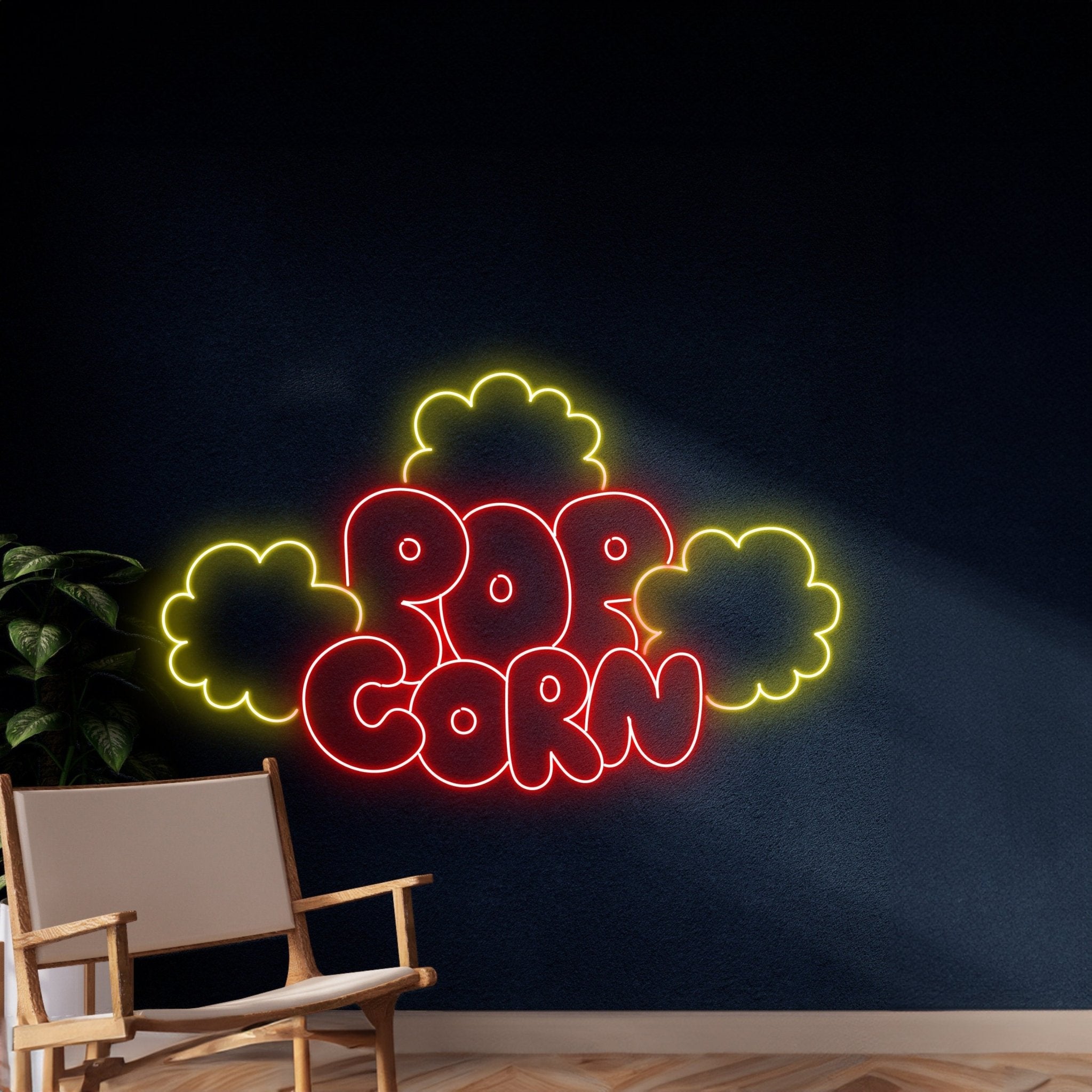 Popcorn Neon Sign Wall Art - Shineneon