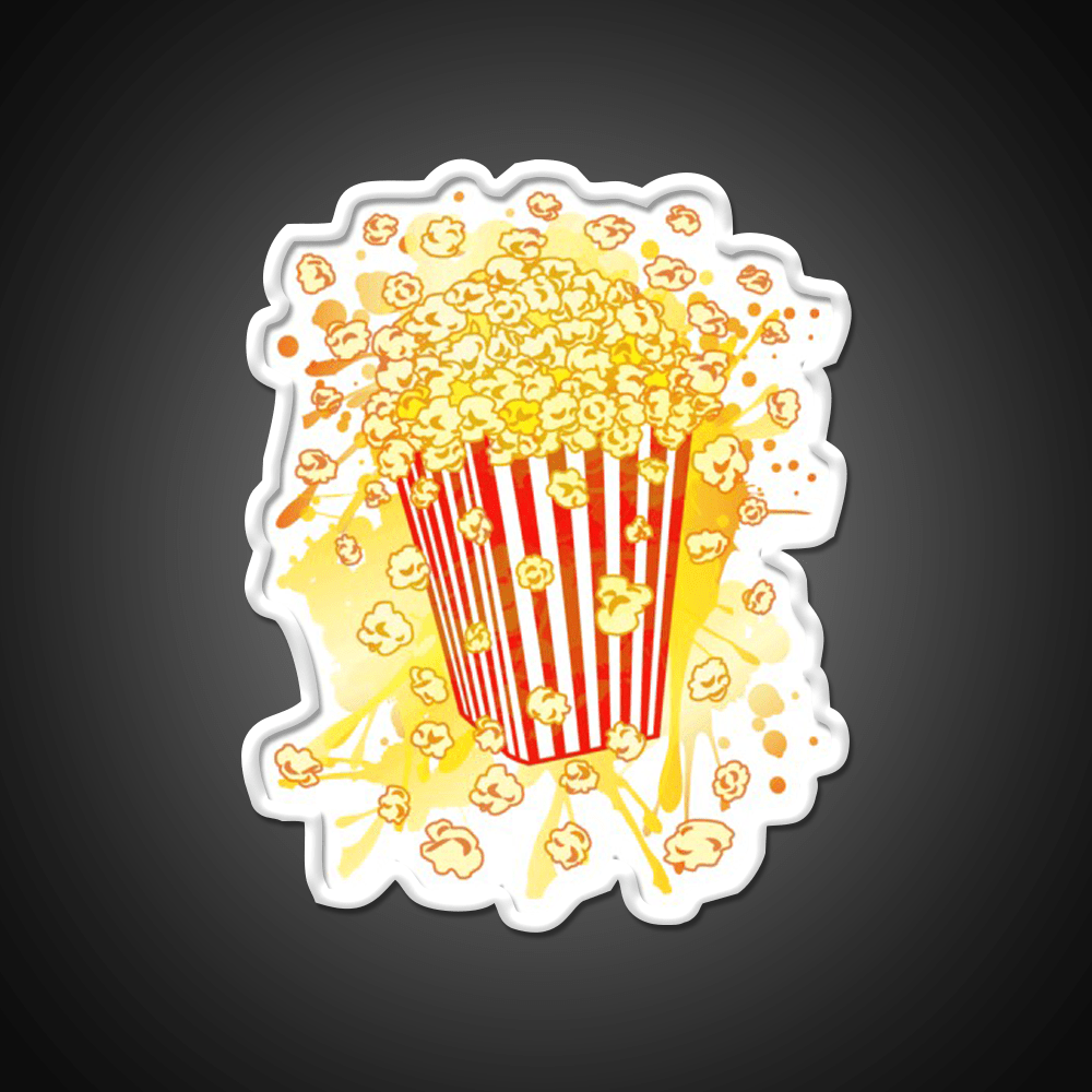 Popcorn Party Snack Food Led Neon Sign Rgb Color - Shineneon