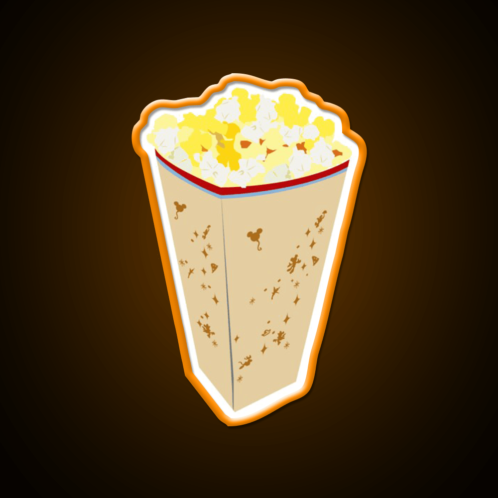Popcorn Snack Food Led Neon Sign For Food Counter Rgb Color - Shineneon