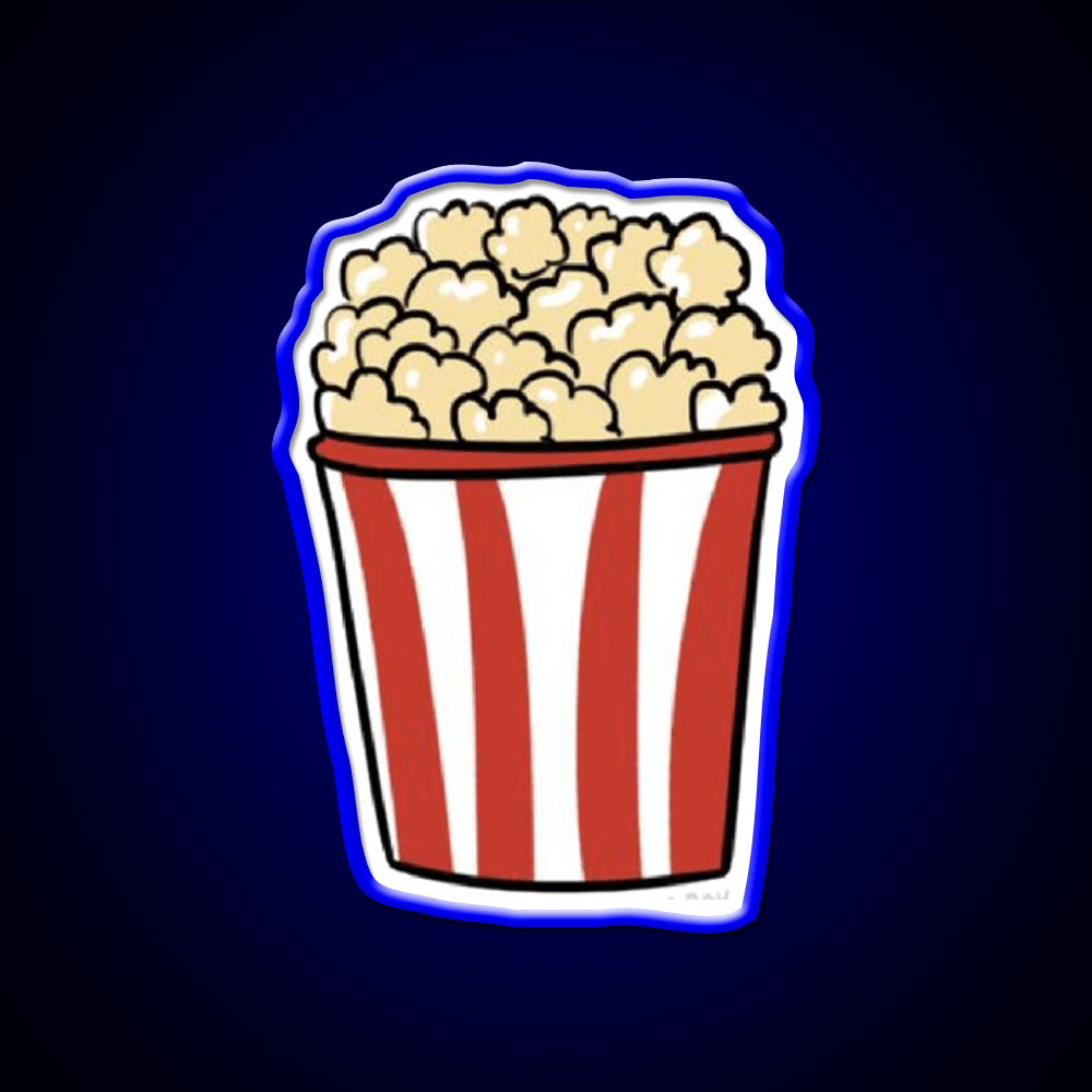 Popcorn Snack Food Led Neon Sign For Snack Room Rgb Color - Shineneon