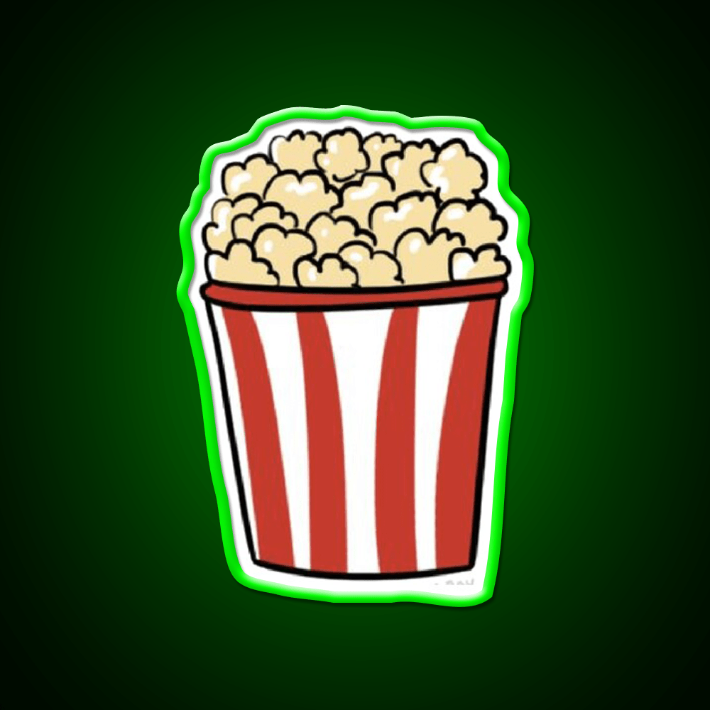 Popcorn Snack Food Led Neon Sign For Snack Room Rgb Color - Shineneon