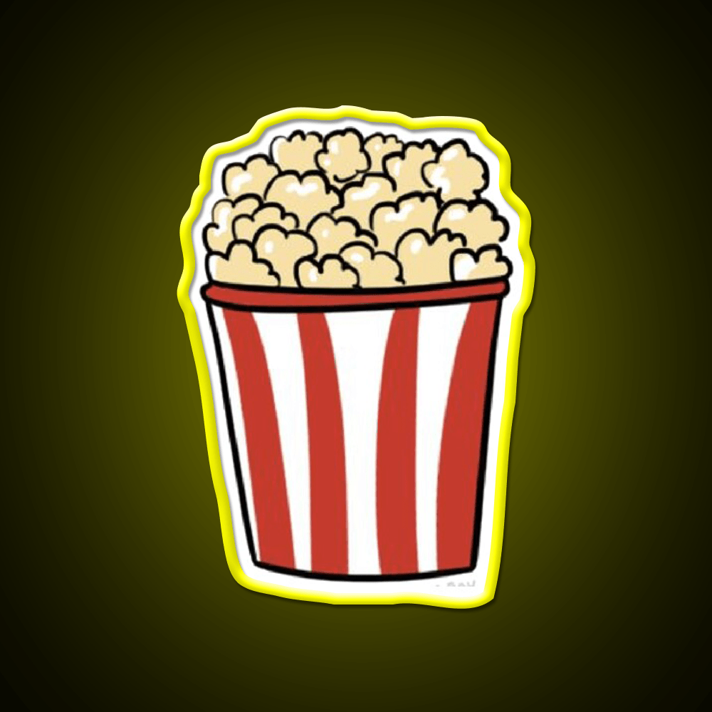 Popcorn Snack Food Led Neon Sign For Snack Room Rgb Color - Shineneon