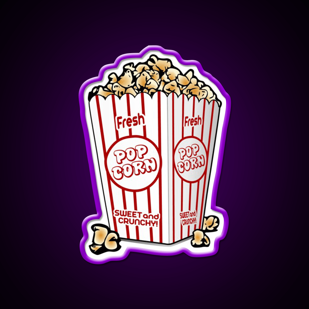 Popcorn Snack Food Led Neon Sign Rgb Color - Shineneon