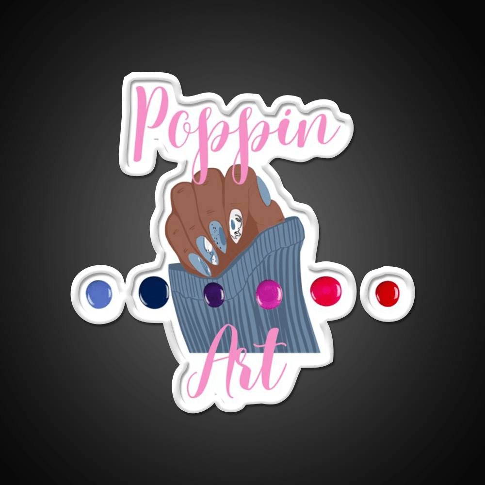 Poppin Art Tshirts Nail Salon Led Neon Sign Rgb Color - Shineneon