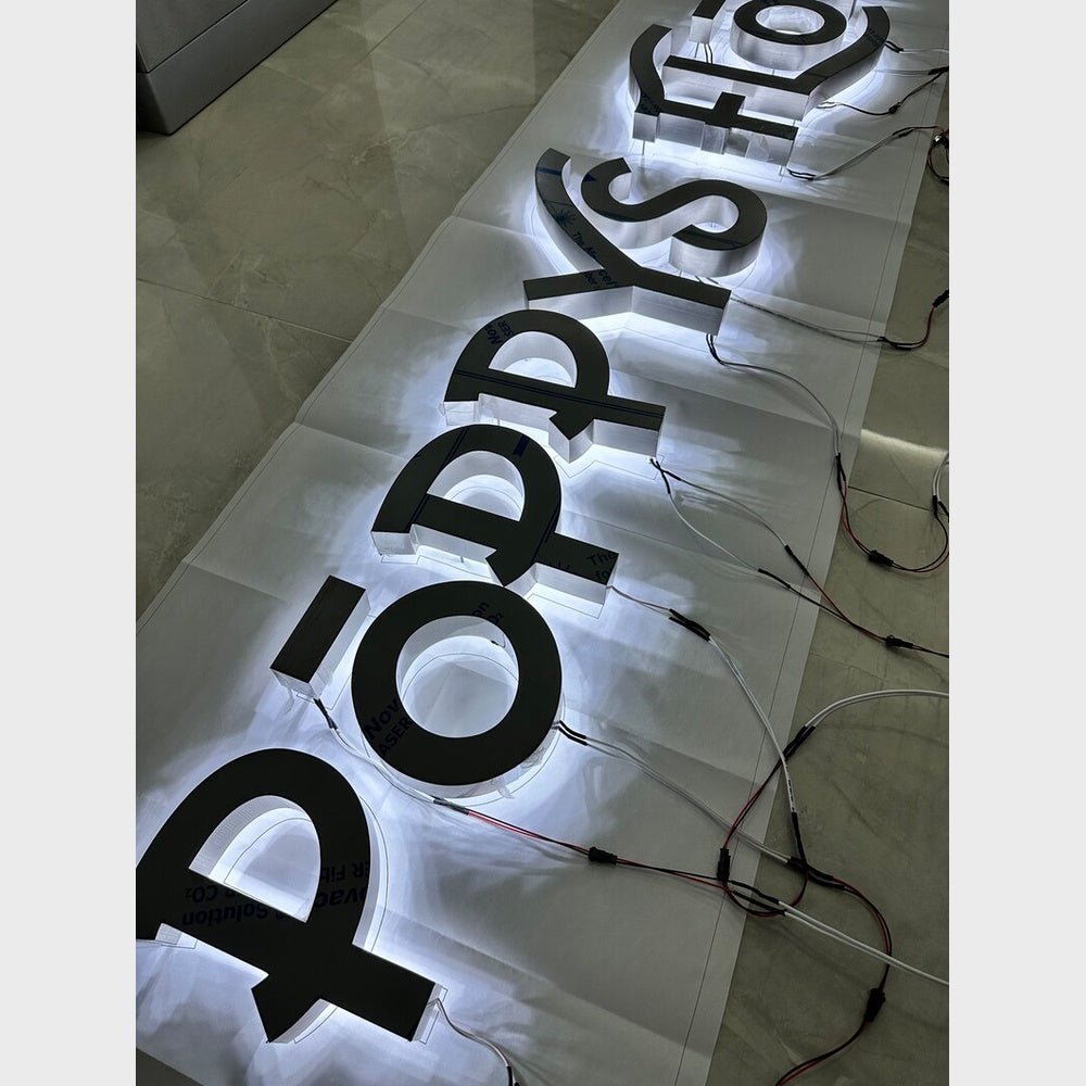 Poppy Studio 3D Backlit Channel Letters Led Light Sign - Shineneon