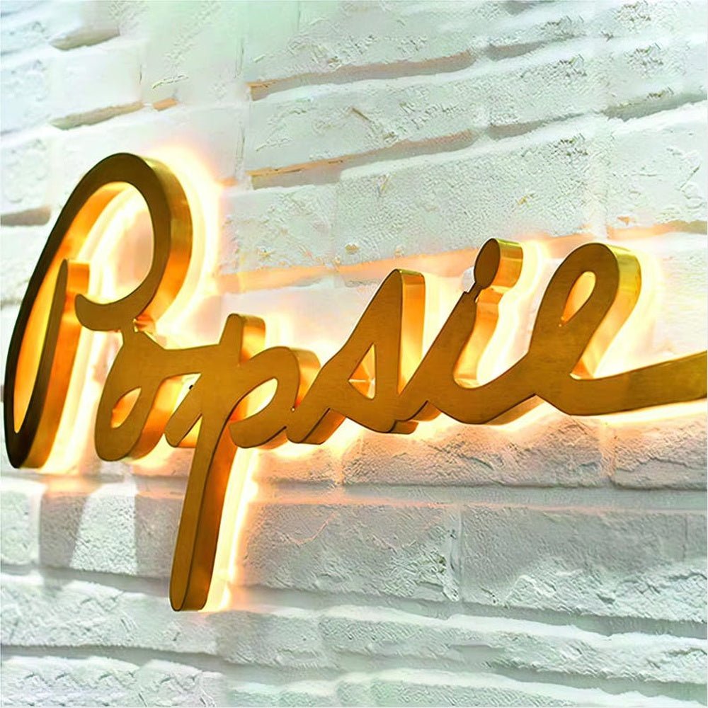 Popsie 3D Backlit Channel Letters Led Light Sign - Shineneon