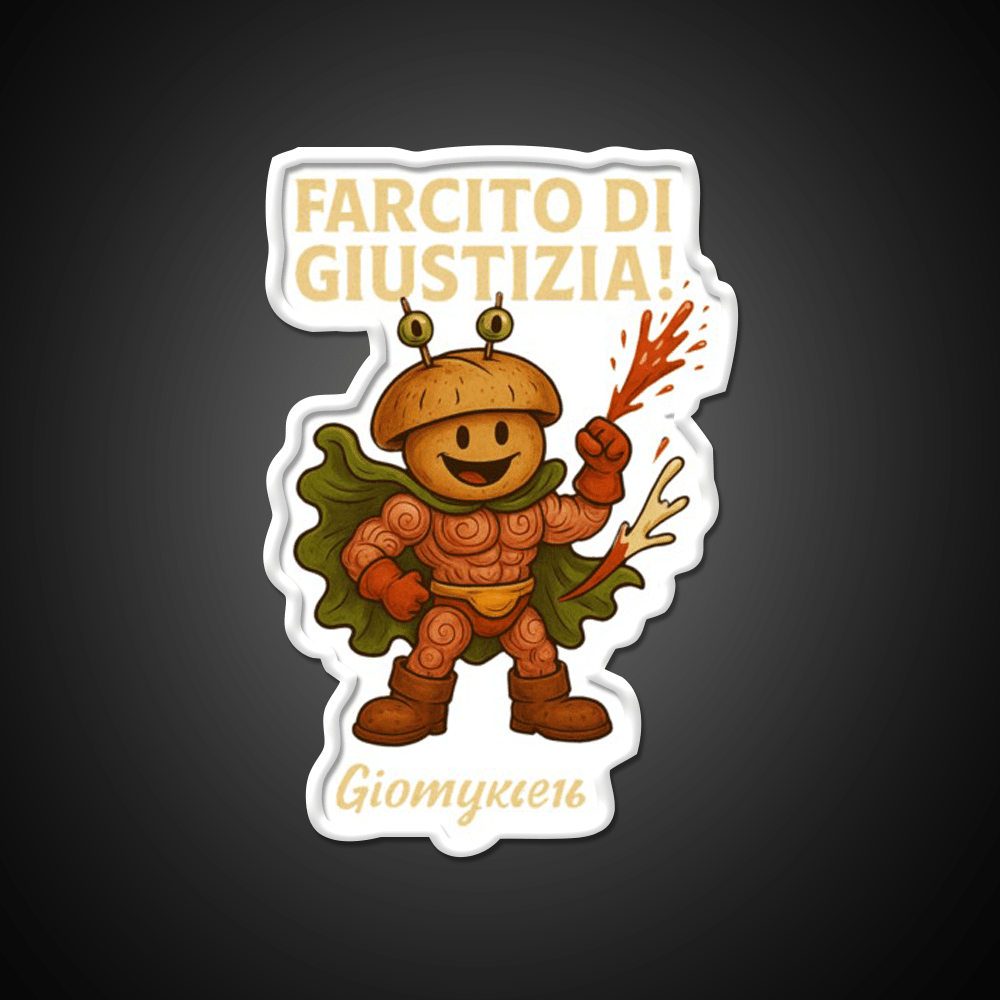 Porck Hero Superpanino Della Giustizia Led Neon Sign For Burger Place Rgb Color - Shineneon