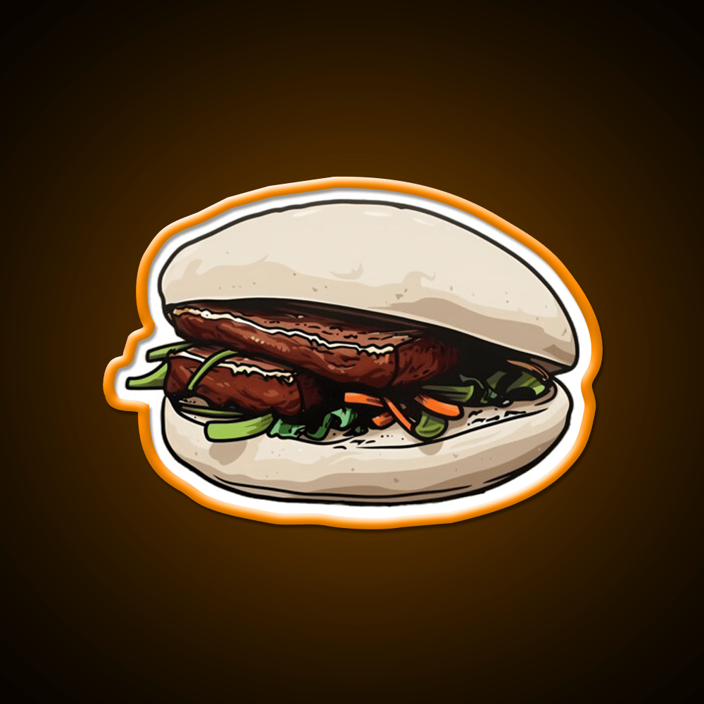 Pork Belly Bun Led Neon Sign Chinese Food Rgb Color - Shineneon